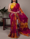 Ynf7032 Weightless Marbal With Floral Printed With Lace Border Sarees Wholesalers In Delhi